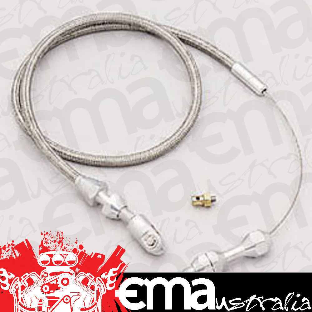 Lokar LK-TC-1000TP36 Hi-Tech Stainless Braided Throttle Cable 36" Chev Tpi Lt1