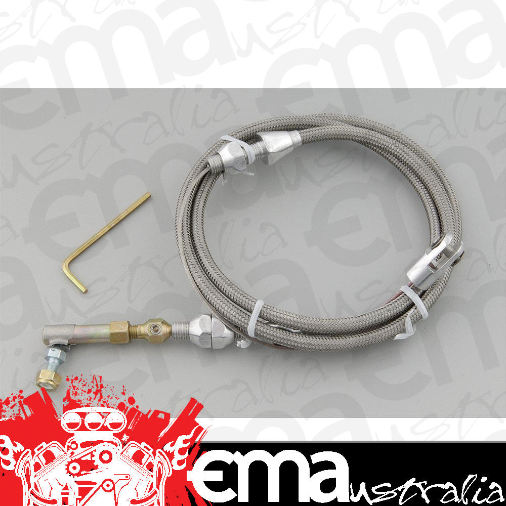Lokar LK-TCP-1000HT36 Hi-Tech Universal 36" Long Throttle Cable Kit Polished