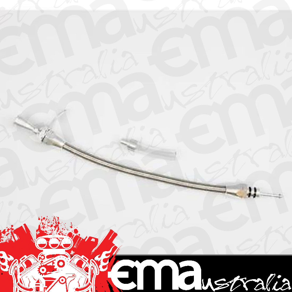 Lokar | LK-TD-3400TM | Hi-Tech Braided Transmission Dipstick Th400 Bellhousing Mount