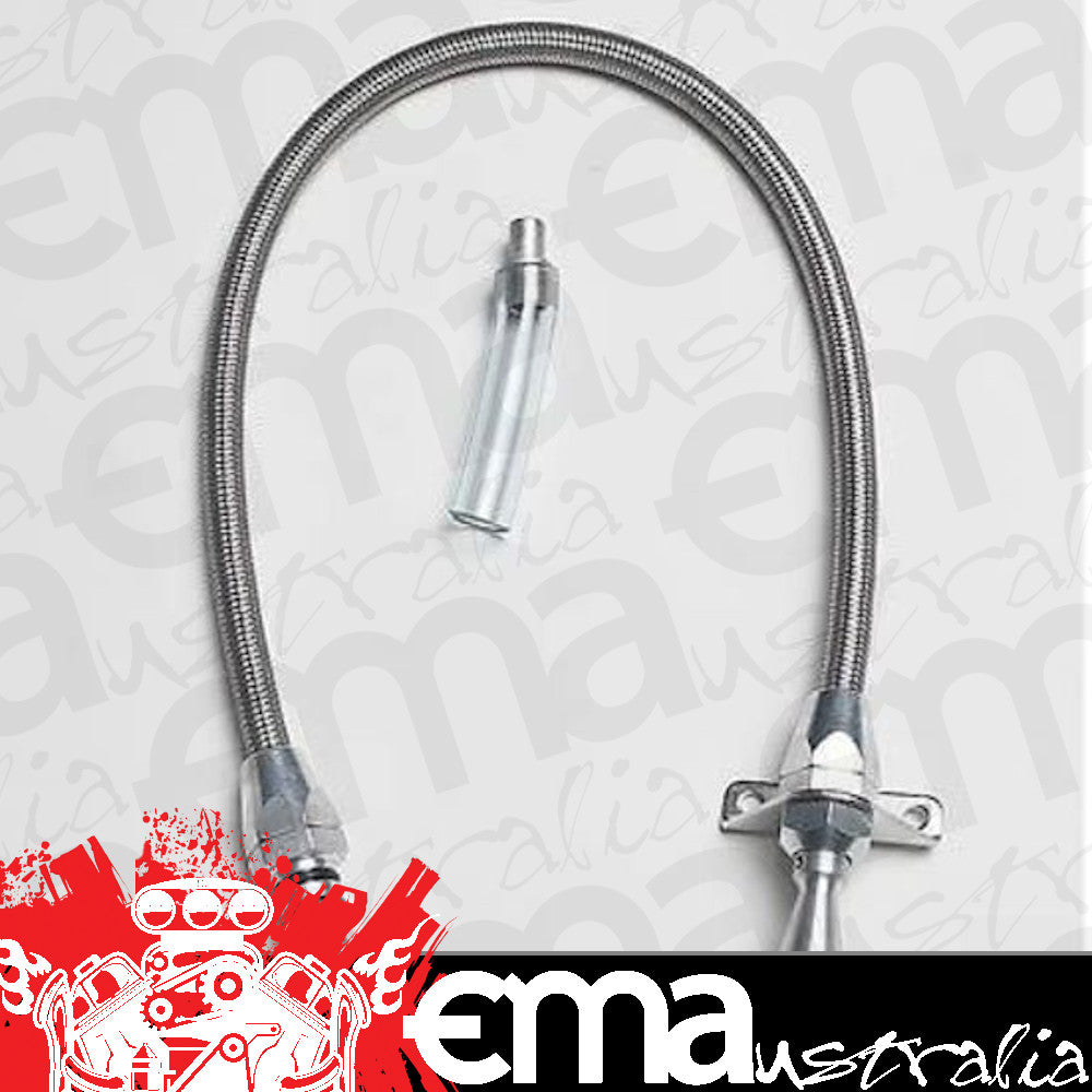 Lokar LK-TD-34L60FM Flexible Braided 4L60E Transmission Dipstick Firewall Mount