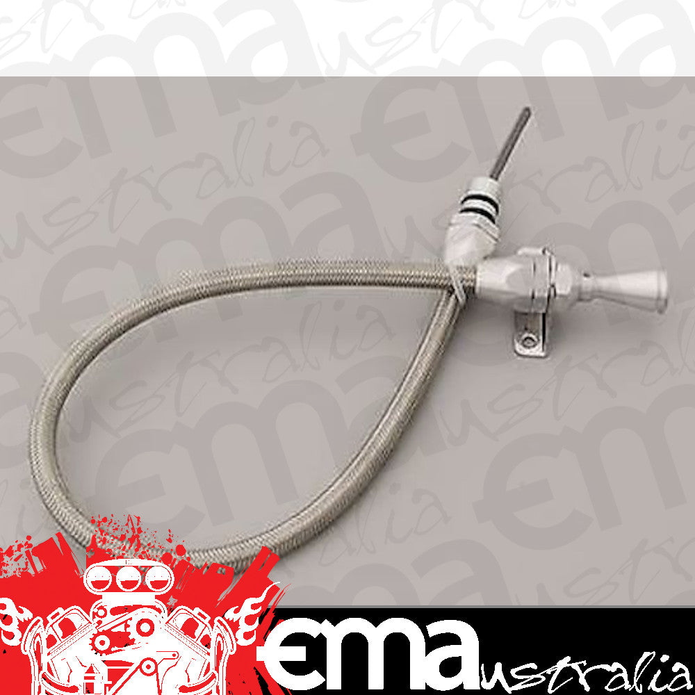 Lokar LK-TD-34L80FM Braided Transmission Dipstick Suit Gm 4L80E Trans Firewall