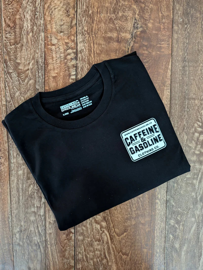 Caffeine & Gasoline Clothing Co. Coffee On The Mind Design T-Shirt
