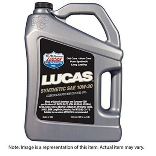 Lucas Oils LUS-10128 Synthetic SAE 10W-30 European Motor Oil 5 Liter
