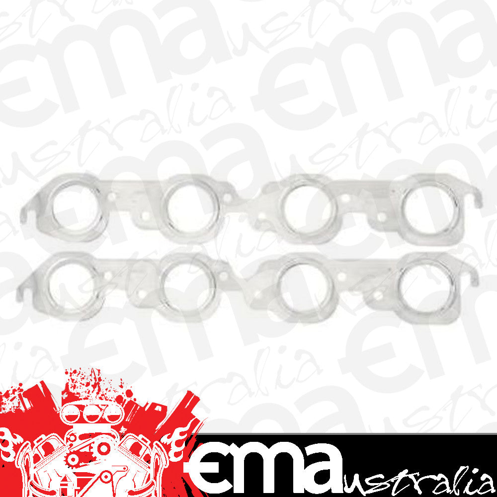 Mr Gasket MG4815G S/S Exhaust Gasket Set Suit 1.92" Round Port Chev Bb 396-454