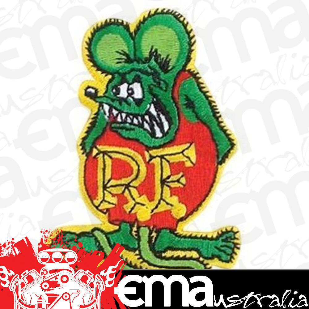 Mooneyes MNRP011GR Rat Fink Sew-On Patch Green 3.75" High