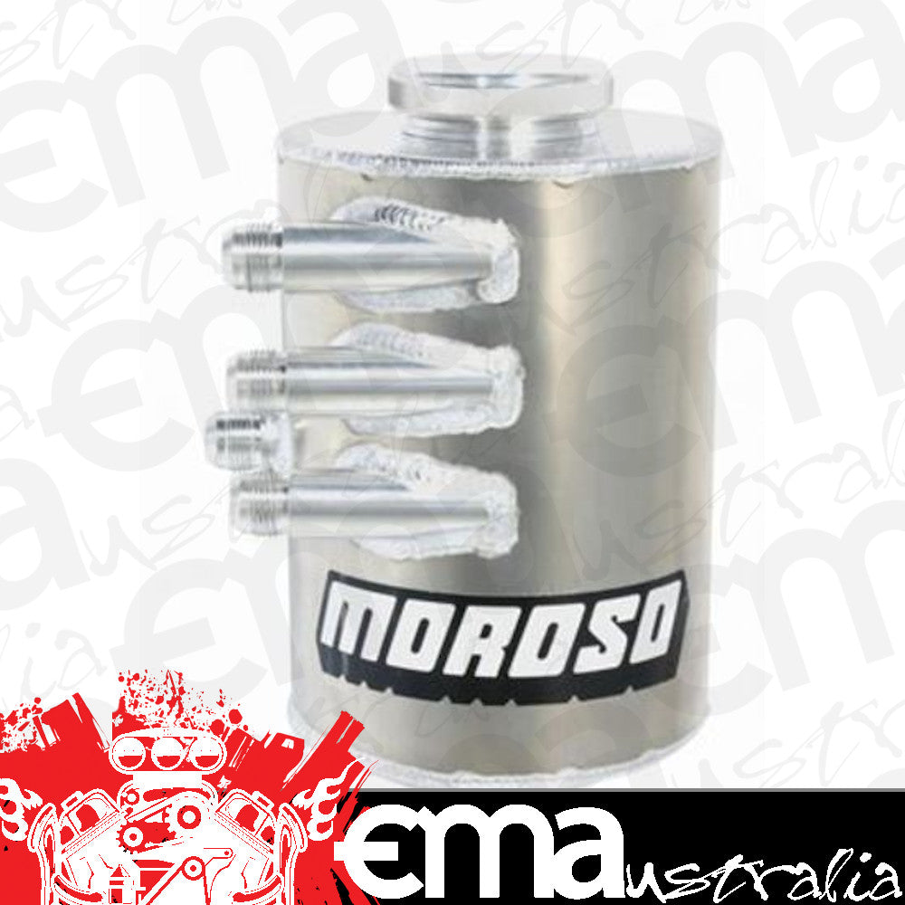 Moroso MO22683 Dry Sump Oil Tank; Three -12An Inlets; 13 In.; 5 Quart; Oil Tanks without Integral Breathers and Number 12 Breather Fitting Use w/Pn[85