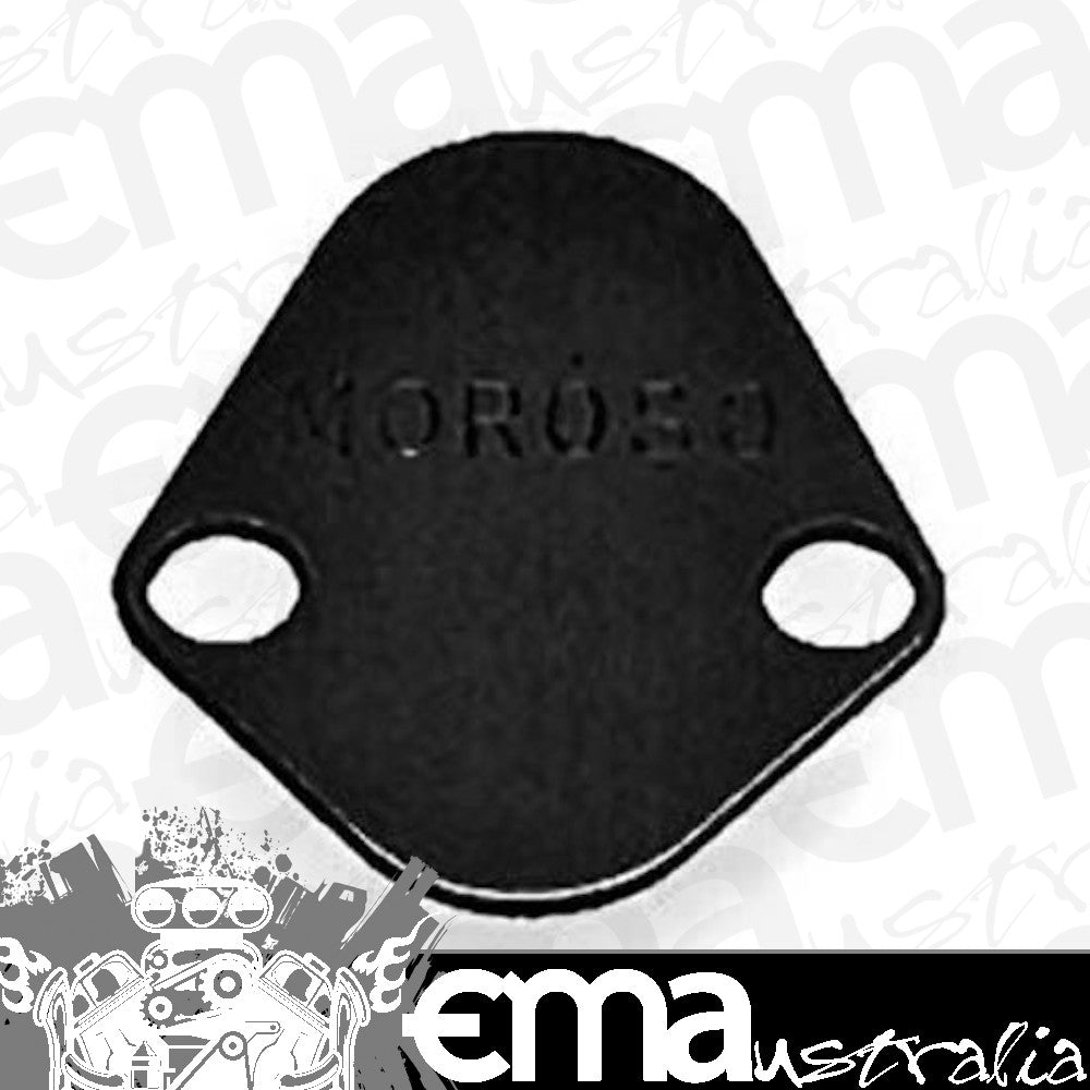 Moroso MO65392 Fuel Pump Block-Off Plate Aluminium Black Chevrolet Chrysler Ford Dodge Plymouth (each)
