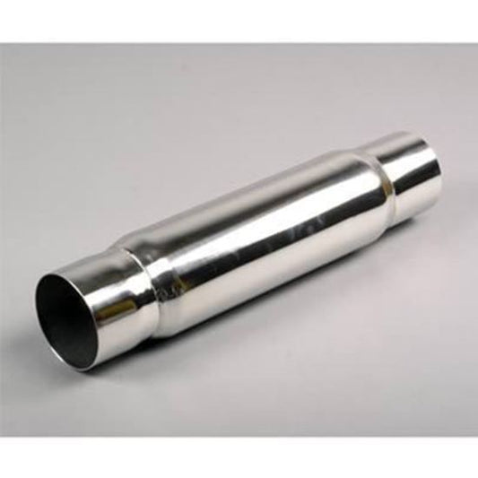Moroso MO94056 Muffler Spiral Flow Stainless Steel Polished 3 1/2 In. Inlet/Outlet 16 In. Length 4 In. Diameter (each)