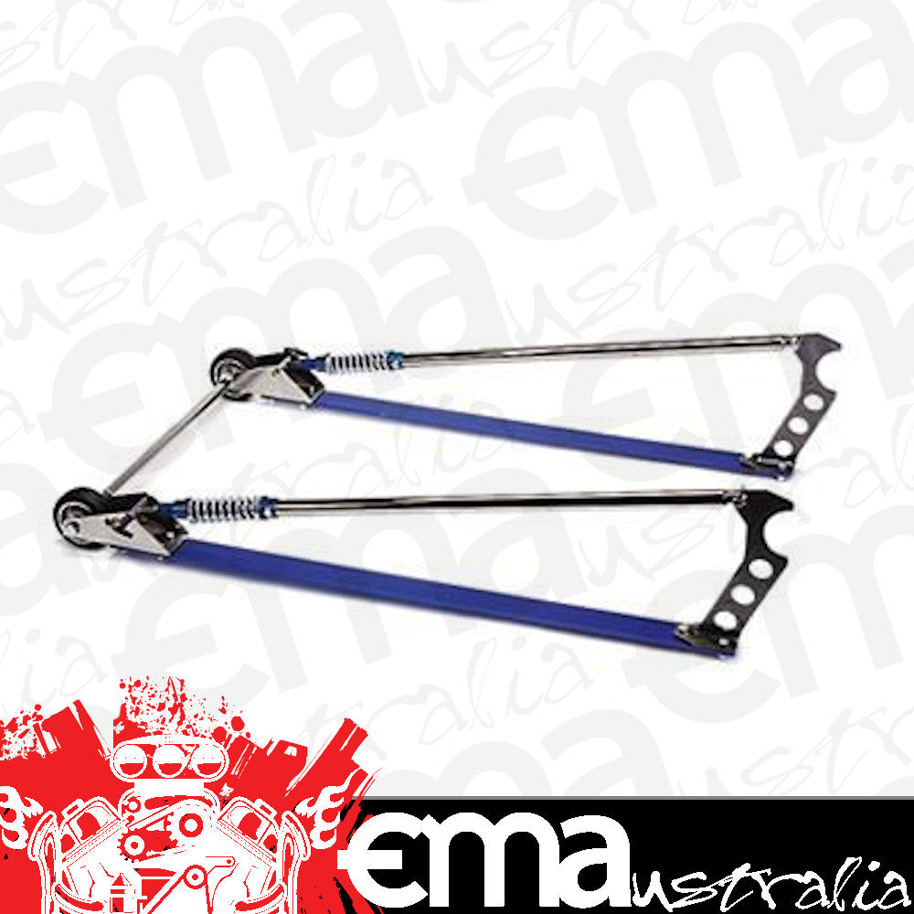 Competition Engineering MOC2039 Wheel-E-Bars Professional Chrome Plated/Blue Anodized Finish Weld-On Kit