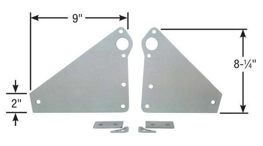 Competition Engineering MOC400 2 Pce Chev BB 396-454 Alloy Front Motor Plate