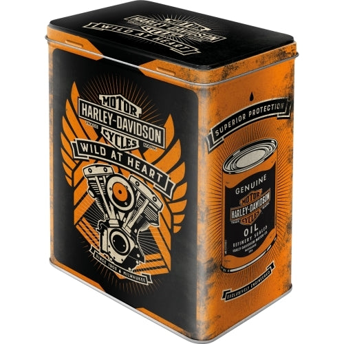 Nostalgic-Art 5130141 Tin Box Large Harley-Davidson Wild at Heart