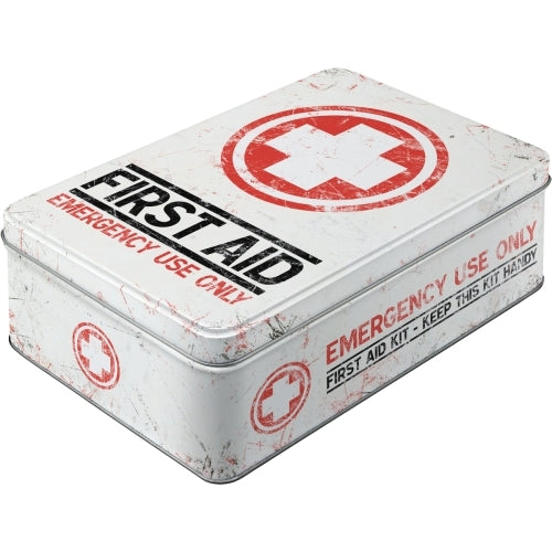 Nostalgic-Art 5130704 Flat Tin First Aid Kit