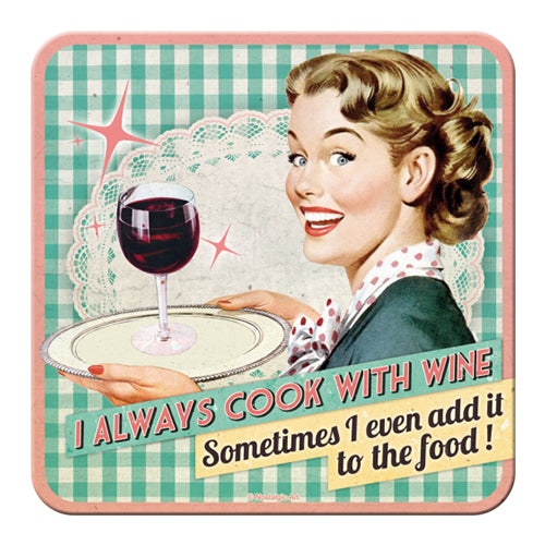 Nostalgic-Art 5146121 Coaster Cook with wine