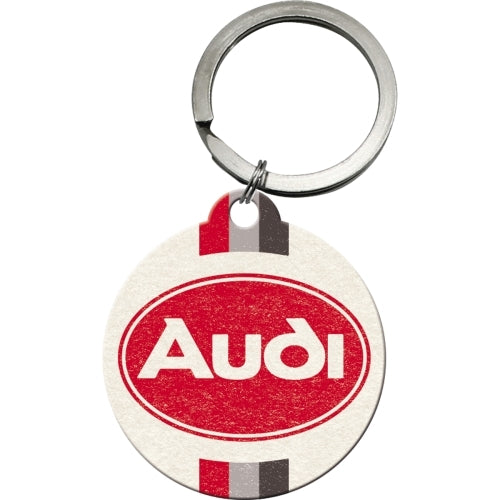 Nostalgic-Art 5148039 Keyring Round Audi Logo