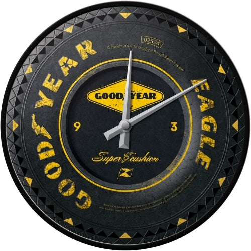 Nostalgic-Art 5151085 Wall Clock Goodyear Wheel