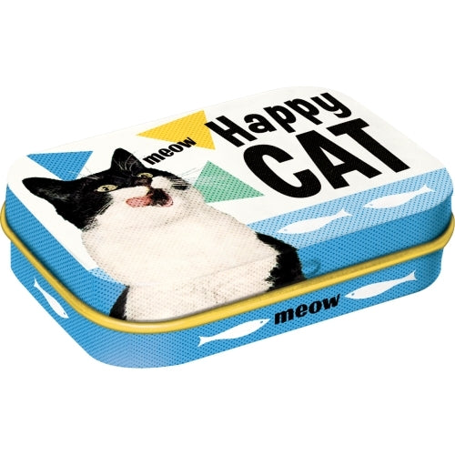 Nostalgic-Art 5181341 Mint Box Happy Cat