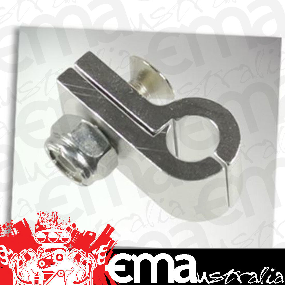 BILLET P CLAMP 6.4MM ID HOLE SILVER