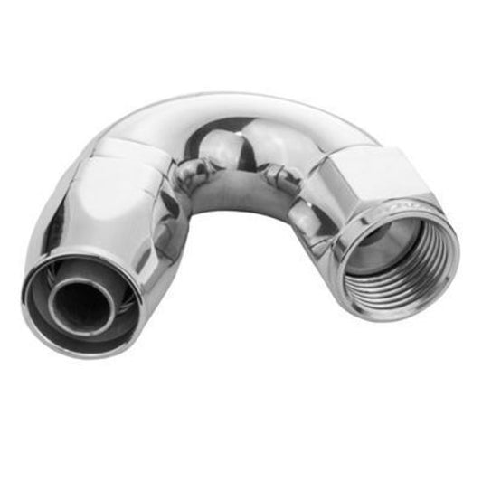 Proflow PFE505-08HP Fitting Hose End 150 Degree Full Flow -08AN Polished