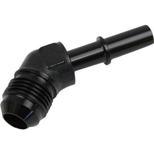 Proflow PFE809-03BK 3/8" Male Fitting Quick Connect 45 Degree to -08AN Male Fitting Black
