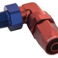 Proflow PFE829-08-06 Fitting Male Hose End 3/8" NPT 90 Degree to -08AN Hose Blue