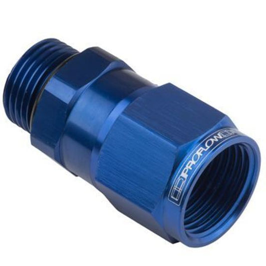 Proflow PFE907-06 Fitting Adaptor Male -06AN ORB to Female -06AN Blue