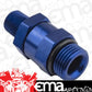 Proflow PFE928-08-04 Fitting Male 1/4" NPT to Fitting Male -08AN O-Ring Swivel Blue