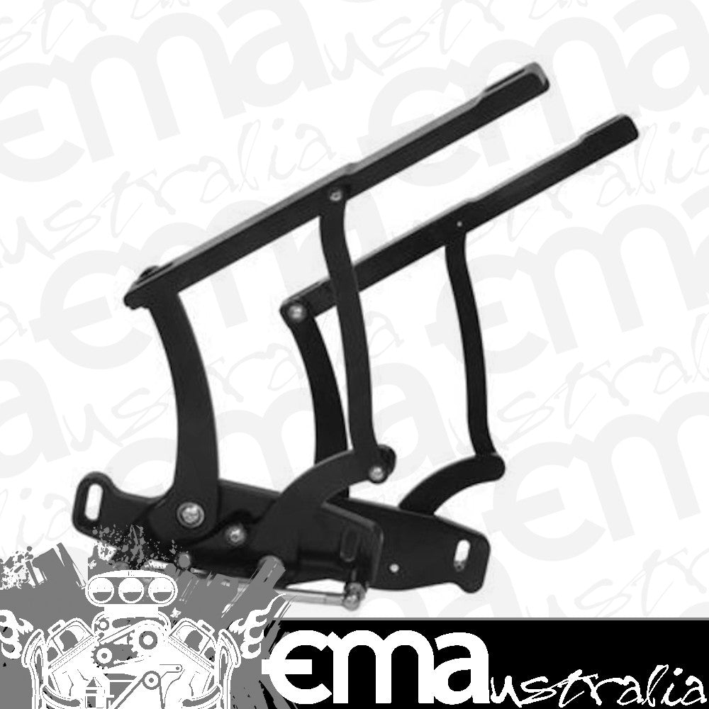 Proflow PFEBHFD01BK Bonnet Hinge Kit Billet Aluminium For Ford Mustang 64-66 Black