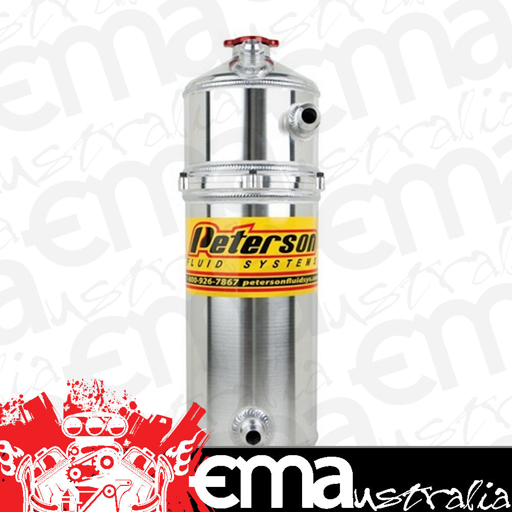 Peterson PFS08-0828 Sprint Car Dry Sump Oil Tank 2.5 Gal 9.50 L Dual Return