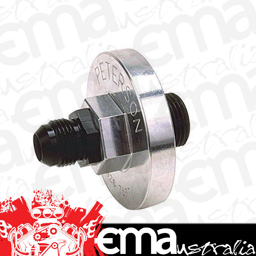 Peterson PFS09-0010 Oil Filter Block Off Plate Suit SB & BB Ford -10 AN Male Fitting