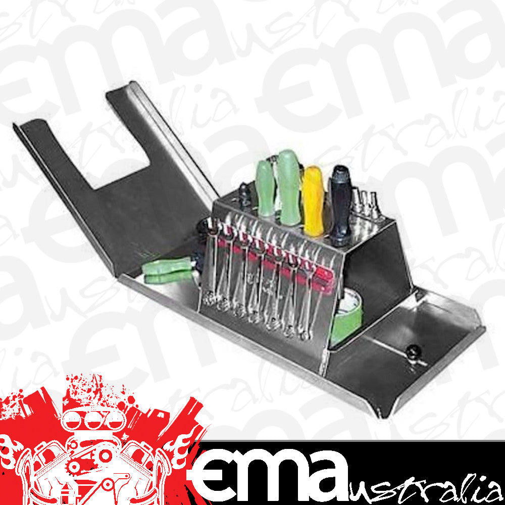 Pit Pal PIT-165 Pit-Pal Deluxe Kart Alloy Work Top Inc. Tool Rack & 10" Magnetic Strip