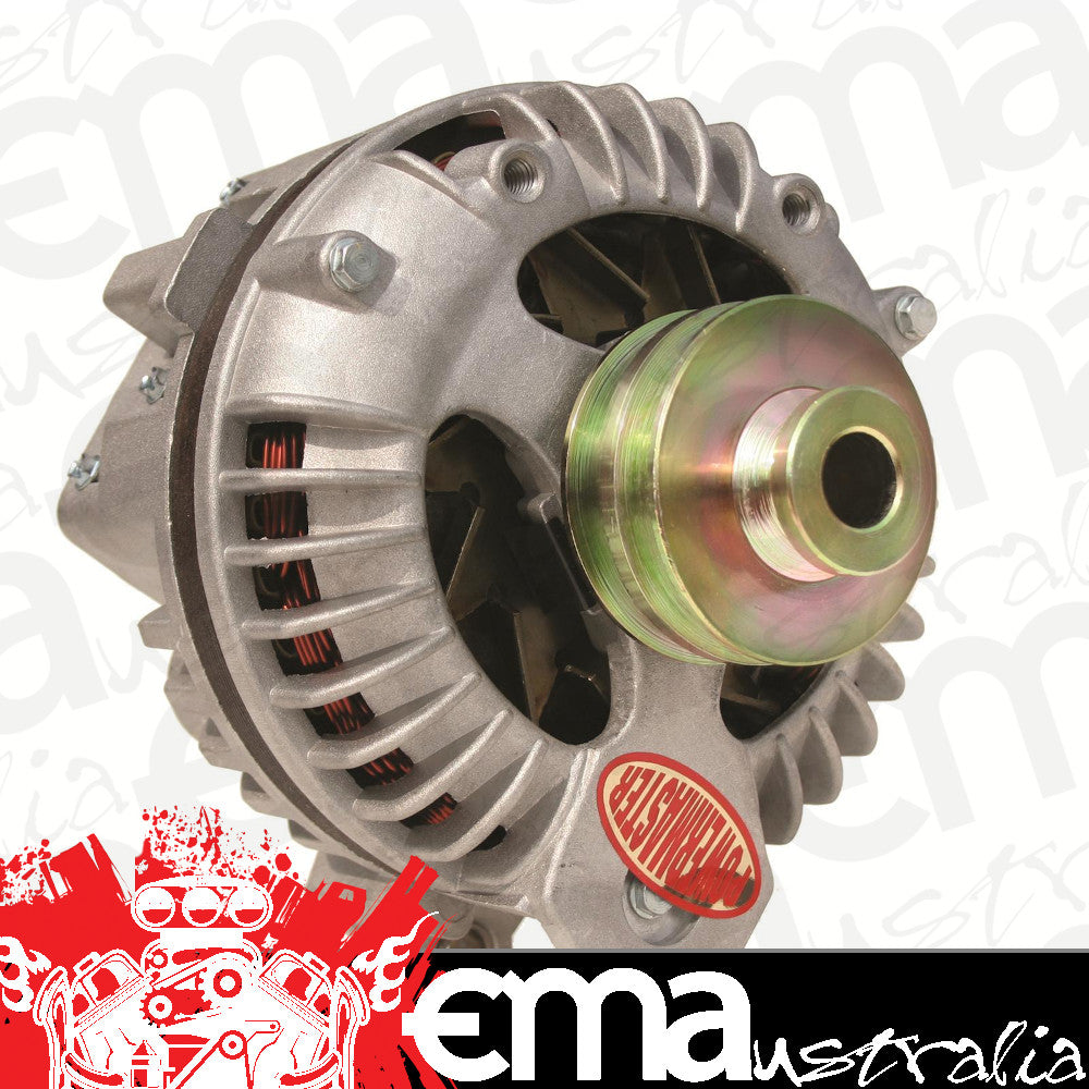 Powermaster PM7509 Chrysler Square Back 90 Amp Alternator 2V Ext Reg Natural Finish
