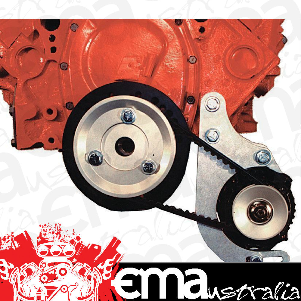 Powermaster PM8-896 Drag Race 50 Amp Black Alternator Kit suit Chev SB 262-400