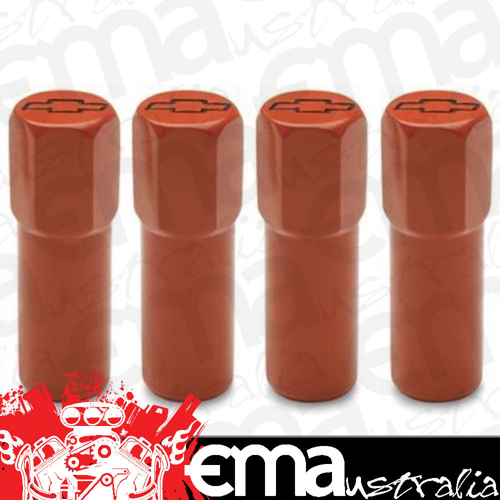 Proform PR141-601 Mini Nuts Valve Cover Steel Orange Black Bowtie Emblem