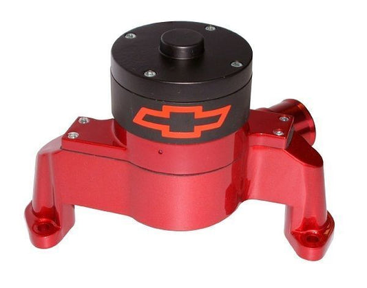Proform PR141-652 Billet Electric Water Pump Red w/ Logo suit Chev SB V8