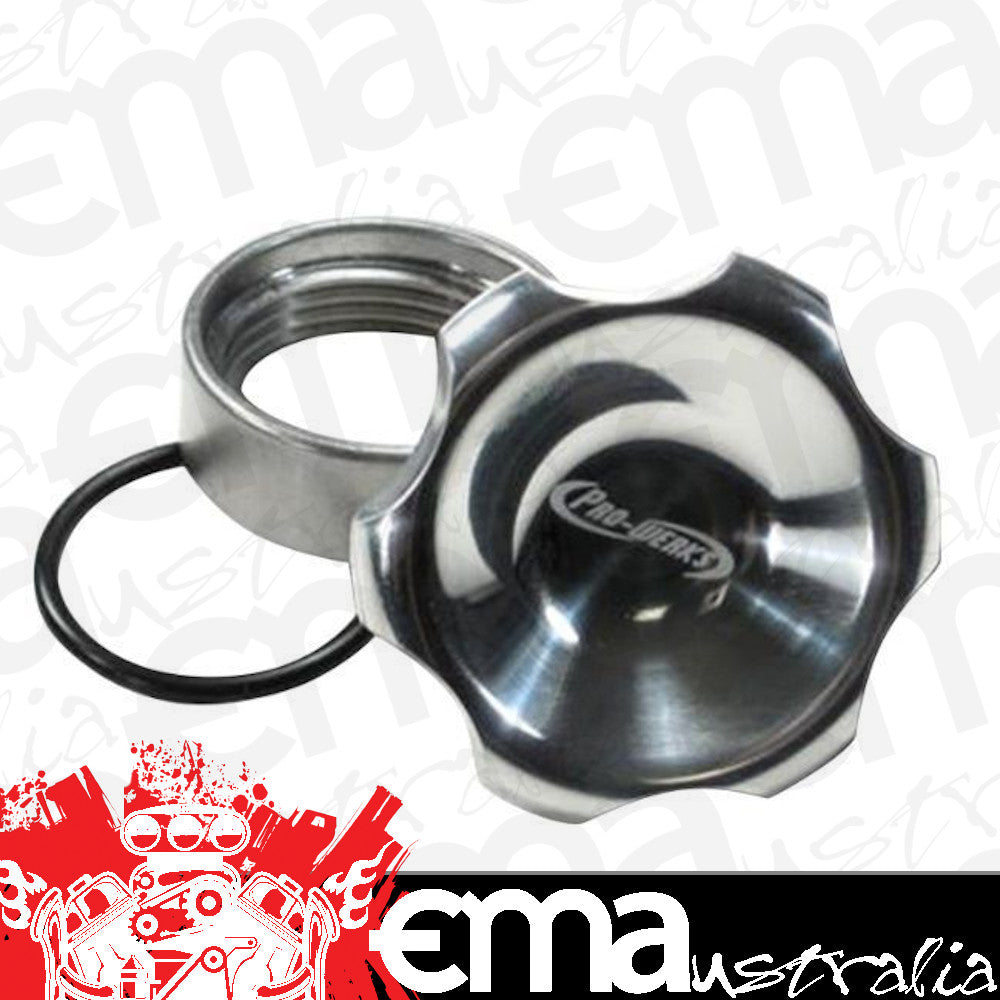 Pro Werks PWC73-734 1-5/8" Polished Fill Cap w/ Steel Weld Bung
