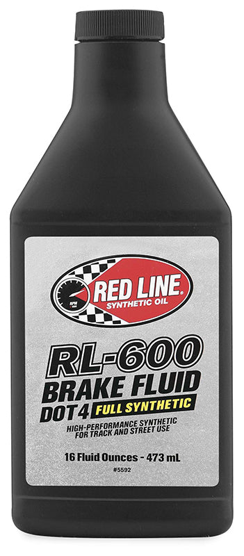 Redline RED90402 Rl-600 Dot 4 Brake Fluid 16Oz Bottle 473Ml