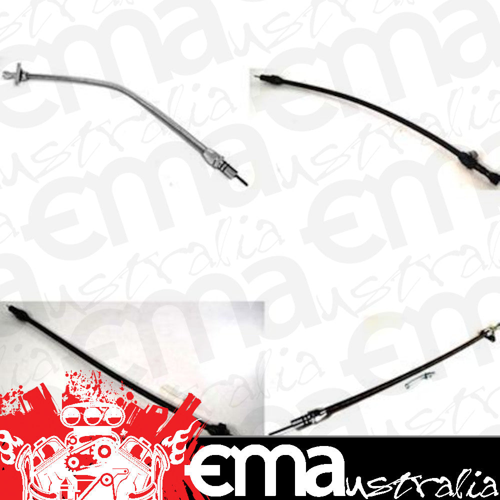 RPC RPCR5108 Flexible Transmission 29' Dipstick Chrysler Torqueflite 904 Firewall Mount Braided Steel Housing/Dipstick Natural Finish