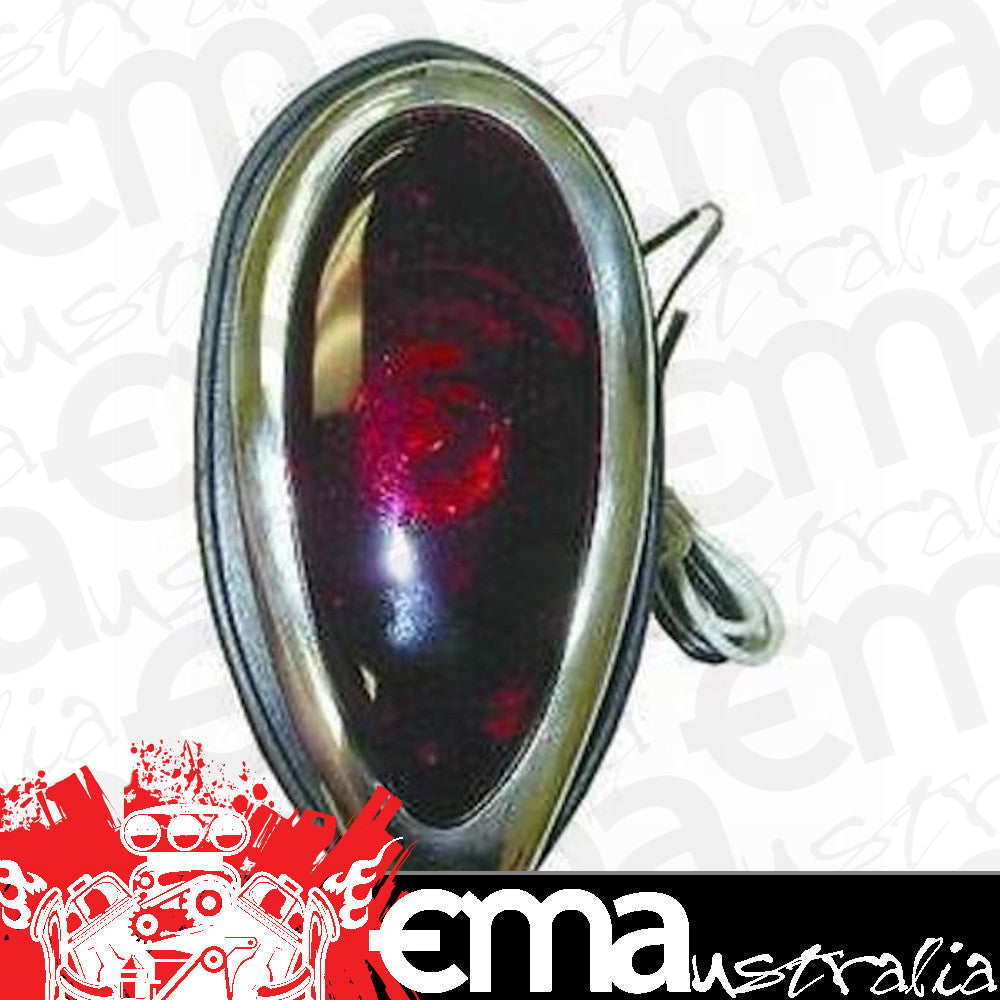 RPC RPCR9960 Led Tail Light Kit w/ Red Lens 2-3/4" x 5-1/2" fits 1938-39 Ford