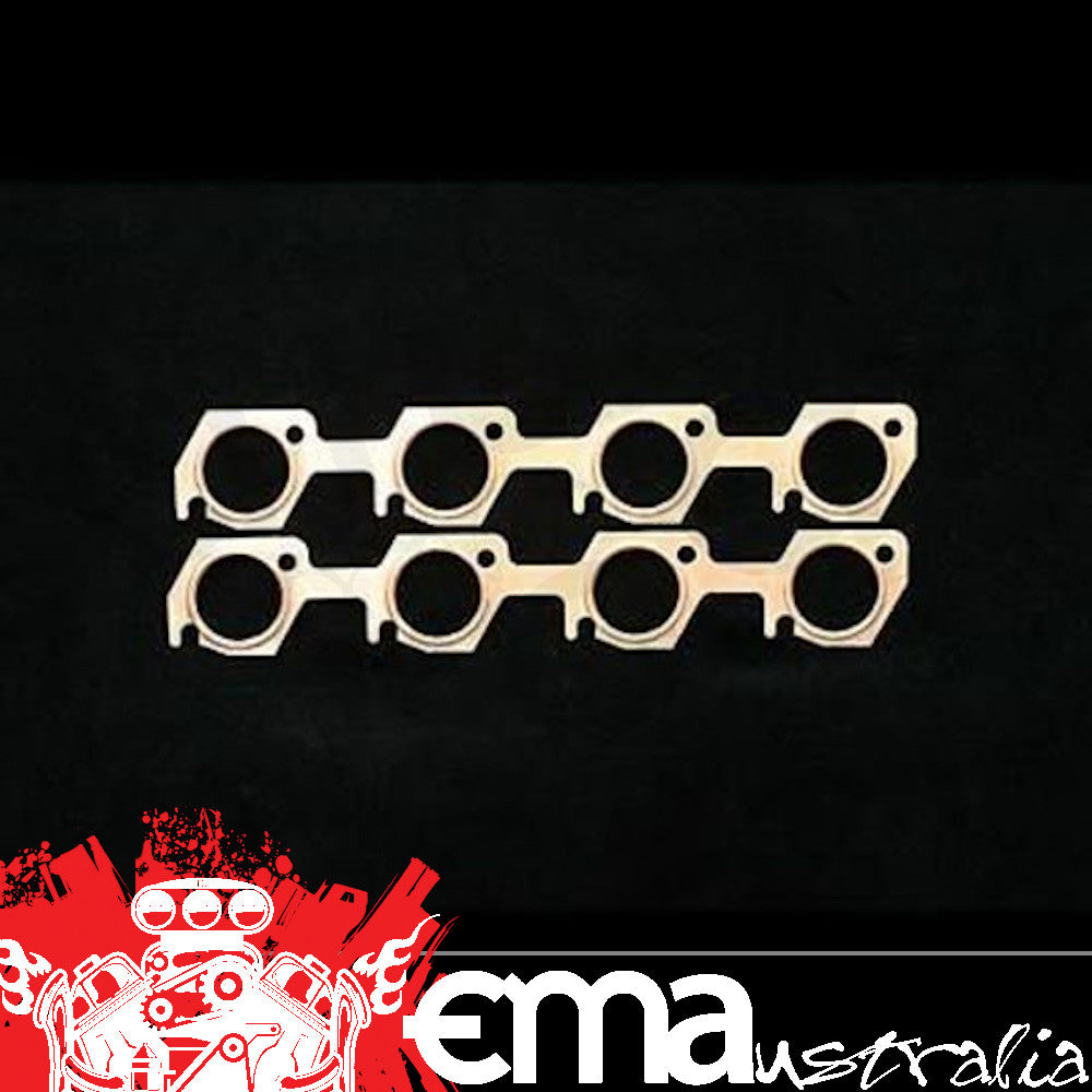 SCE Gaskets SCE4836 Gasket Ford Small Block 260-351W Pro Copper Embossed Exhaust Gaskets