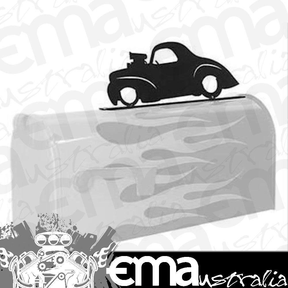 HotRod Hardware SNW-9704 Genuine Willys Mailbox Topper Steel Black 13.5" Long