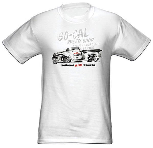 So-Cal Speed Shop SOSSM-1052TC01 53 Shop Truck T-Shirt White