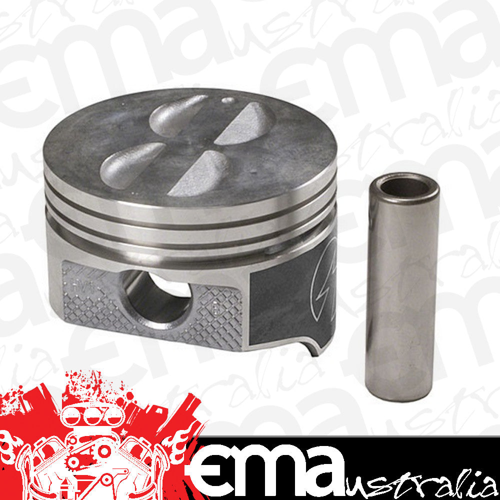 Speed Pro SPH534CP040 305 Ci SB Chev - Flat Top Hypereutectic Pistons 312 C.I. 3.776" Bore 3.480 Stroke 5.700" Rod Length -5.0Cc Dome Volume Sph534Cp 040