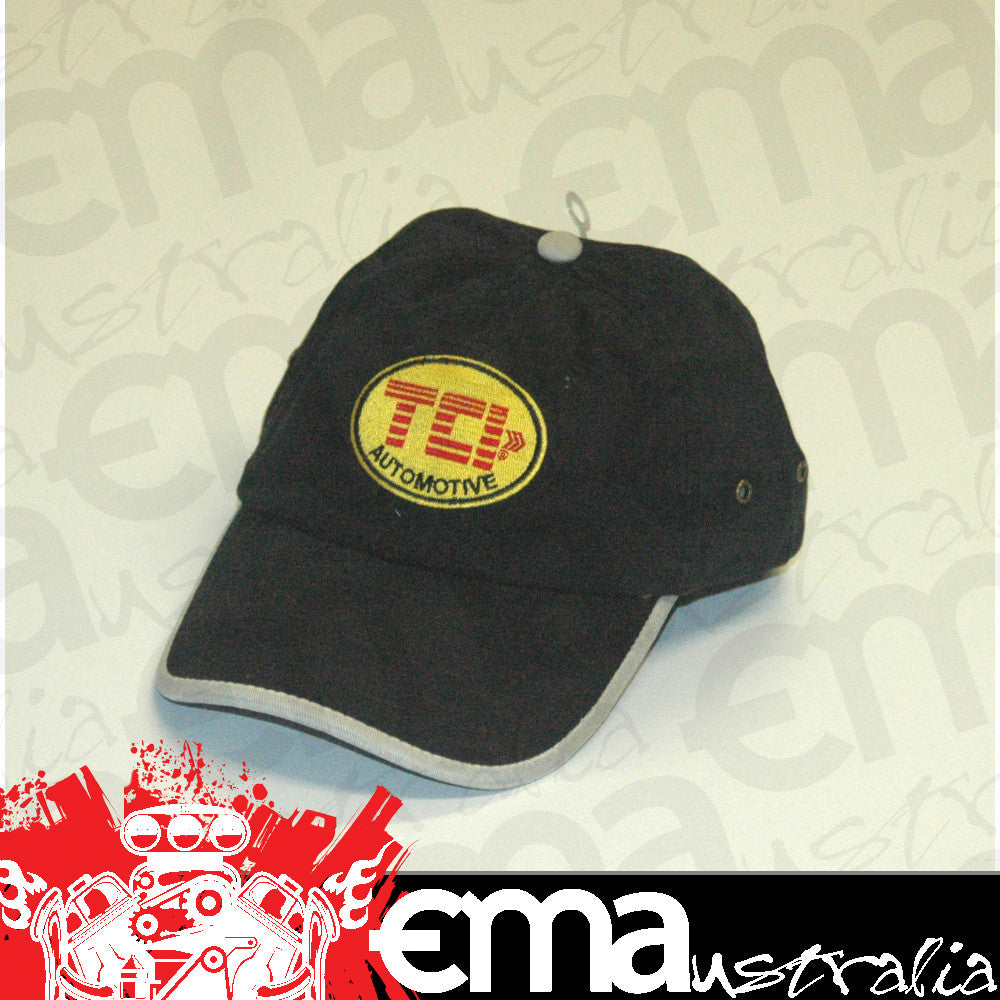 TCI Auto TCI34658 Logo Black/Grey Baseball Cap One Size Fits All