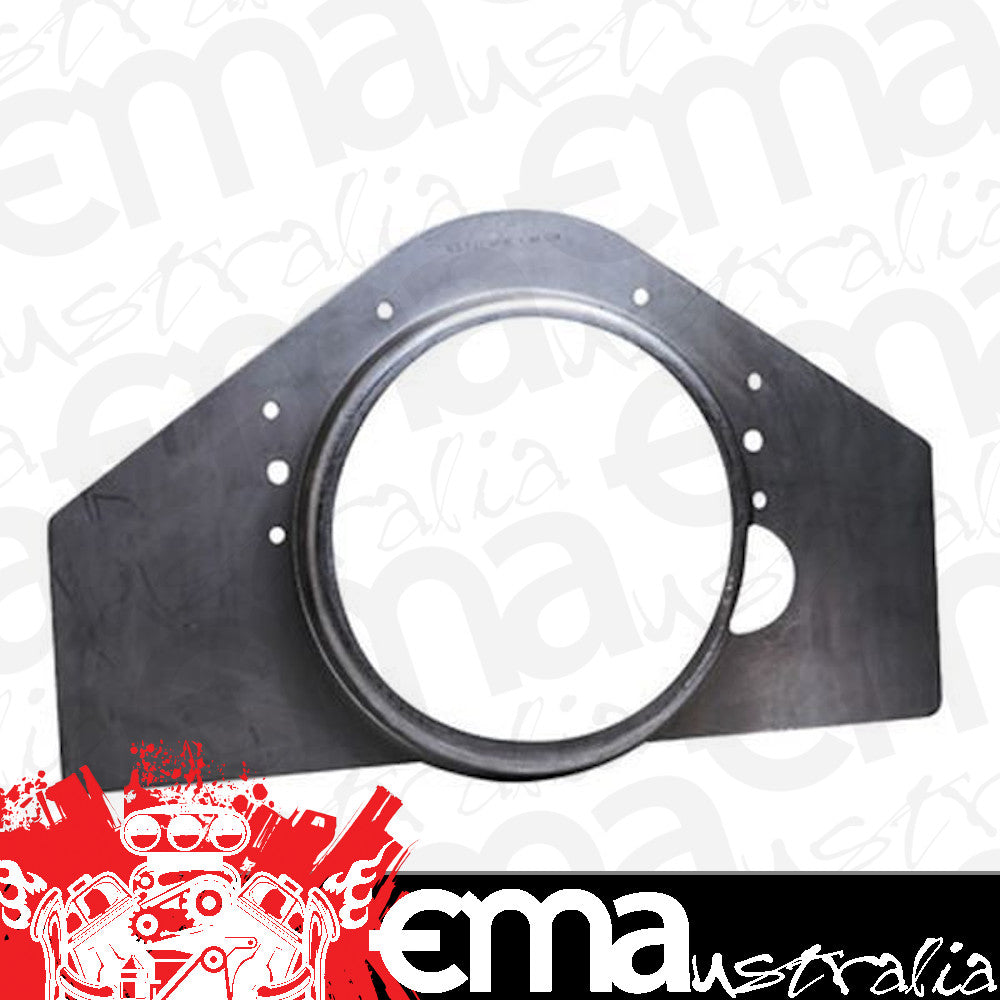TCI Auto TCI93250 Steel Mid-Mount Engine Plate w/ FleXPlate SHEIld suit Chev V8