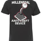 Engine Master Australia TDE-30757 Millennial Anti-Theft Device T-Shirt