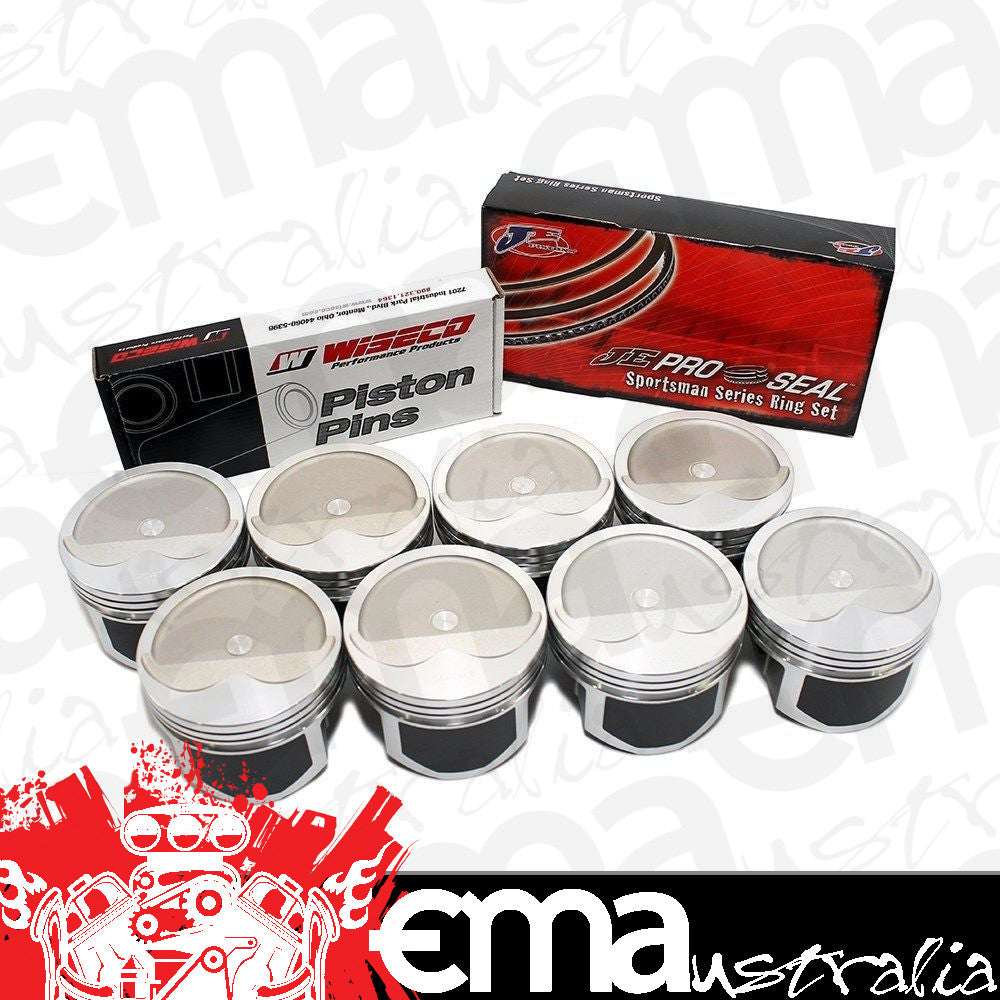 Wiseco PTS508A4W 357 Chev SB 23Ç÷ Pro Tru Street Forged Piston & Ring Kit 4.040 Dish