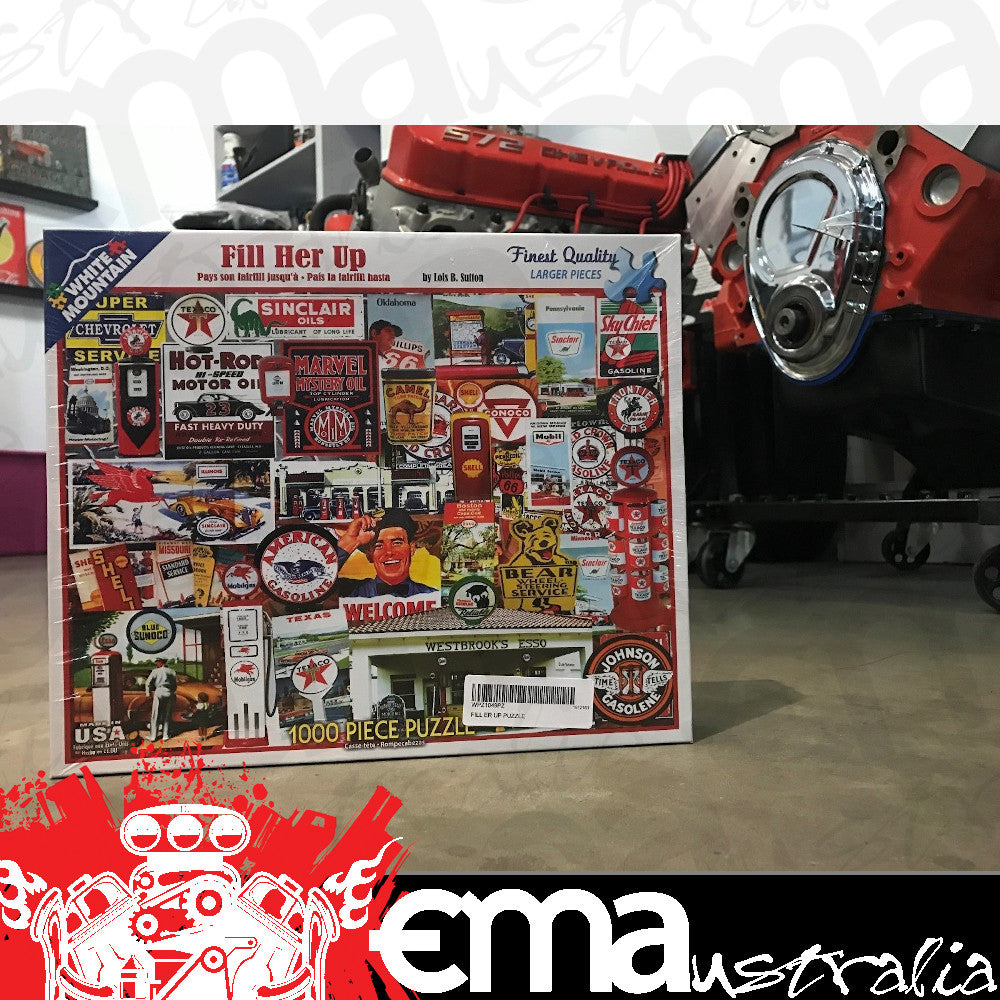 Puzzles WPZ-1049PZ Wpz-1049P 'Fill Her Up' 1000 Pc Jigsaw Puzzle Petrol Mobil Shell Esso Sinclair