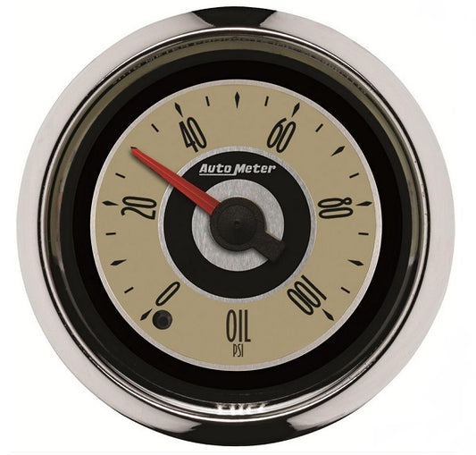 AutoMeter AU1153 Cruiser Oil Pressure Gauge 2-1/16" Full Sweep Elec 0-100 PSI