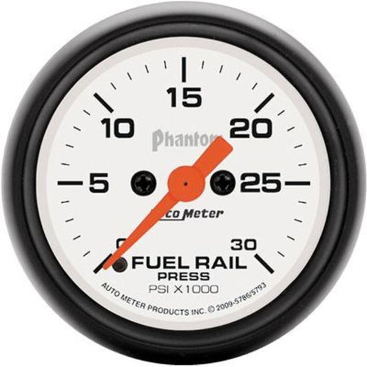 AutoMeter AU5786 Fuel Pressure Gauge Phantom Fuel Rail Pressure Gauge 2-1/16" 0 - 30000 PSI Full Sweep Electronic