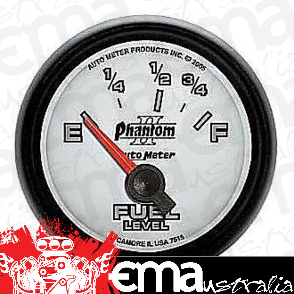 AutoMeter AU7515 Phantom II 2-1/16" Elec Fuel Level Gauge Ford 73-10 OHMS